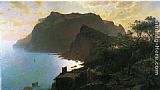 Capri Canvas Paintings - The Sea from Capri